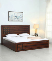 Brown Minimal 2 King Size Bed