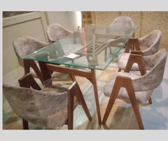 Jasper Wooden 6-Persons Dining Table