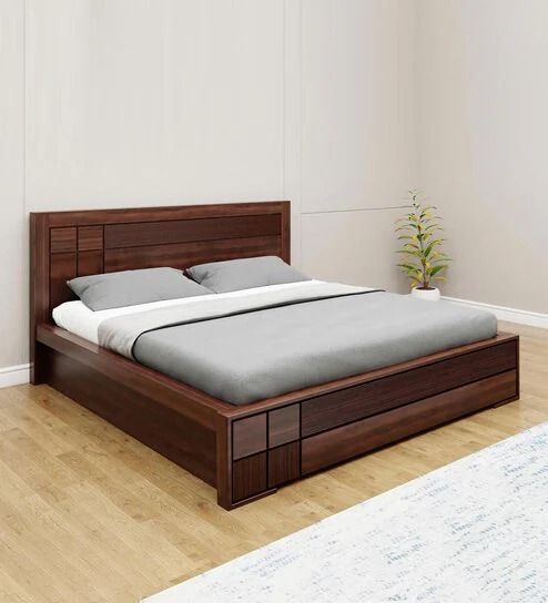Brown Minimal King Size Bed