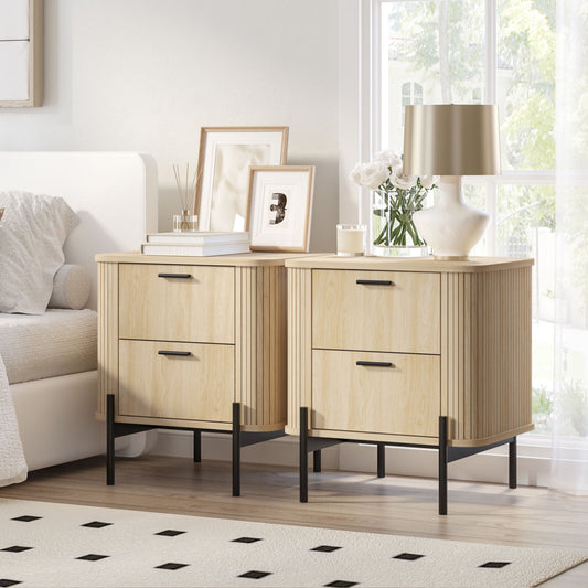 Oro Beige Bed Side Table