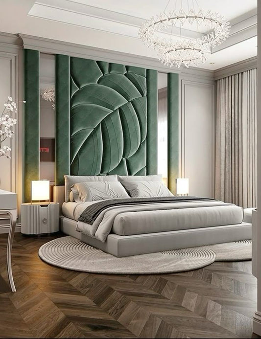 Nue Green Bed Wall