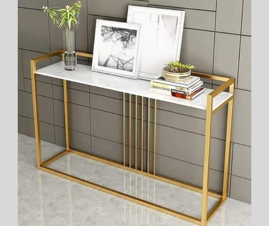 Ciro Marble_Glass Top PVD coated Console
