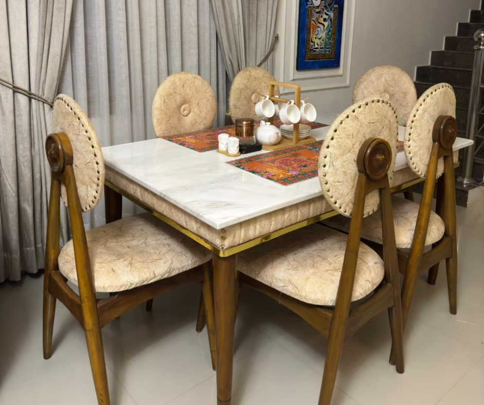 Falcon Wooden 6-Persons Dining Table