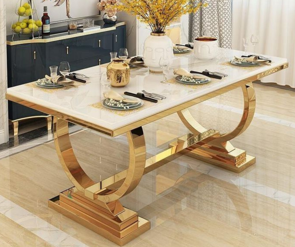 Grande 08-Persons PVD coated Dinning Table