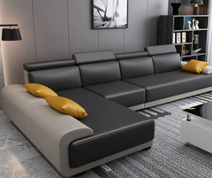 Lorenza Corner Leather Sofa