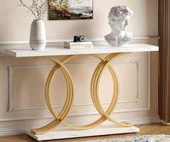 Nexo Marble_Glass Top PVD coated Console