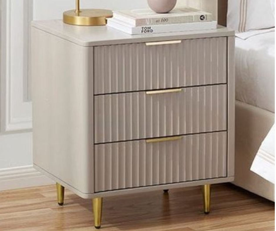 Noir Deco Bedside Table
