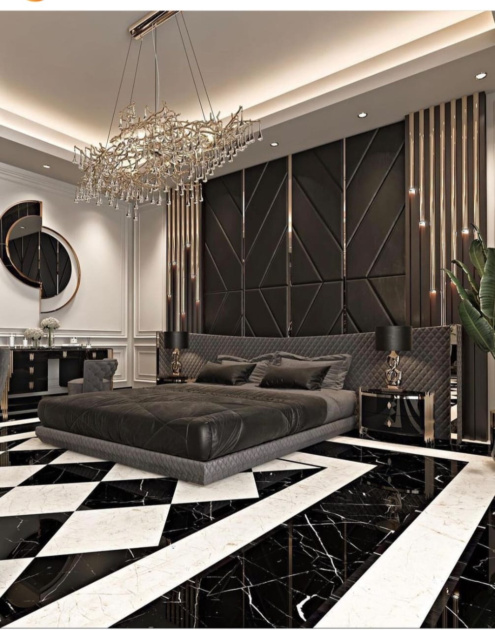 Royal Luxe Black BedWall