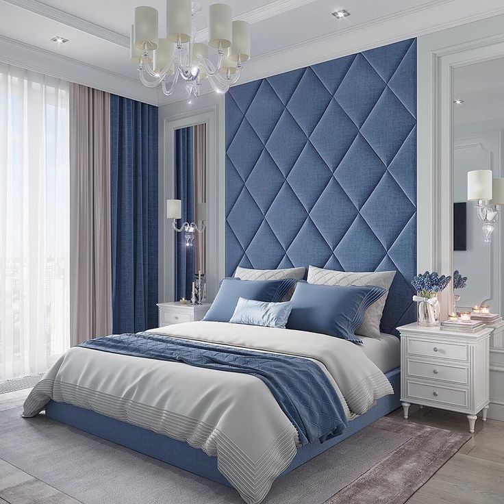 Blue Bed Wall
