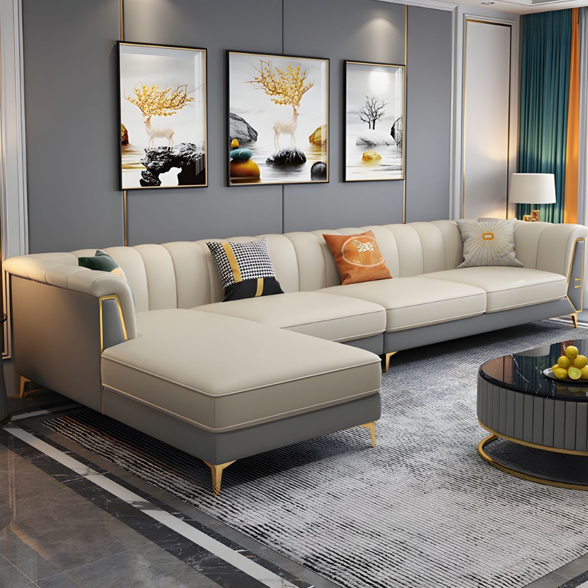 Vayrix L-Shaped Sofa